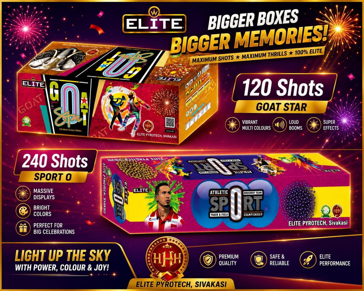 120 Shot Multicolour