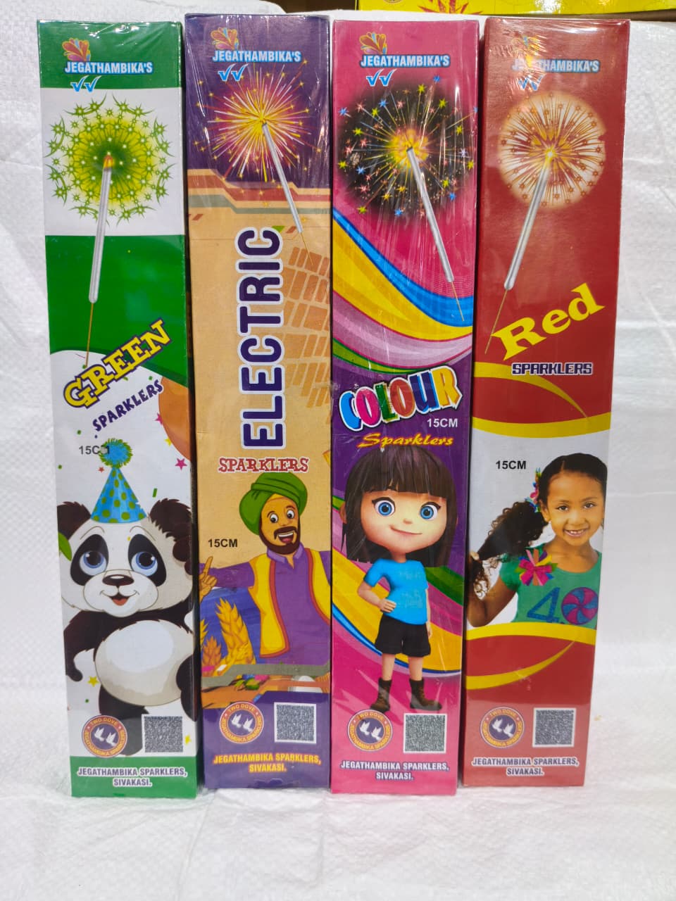 15 Cm Sparklers Green